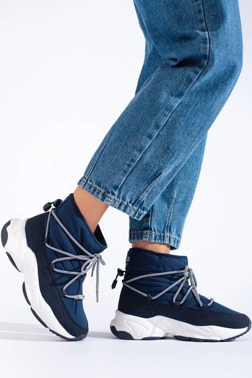 dunkelblaue Damen-Schneestiefel BIG... dunkelblaue Damen-Schneestiefel BIG...