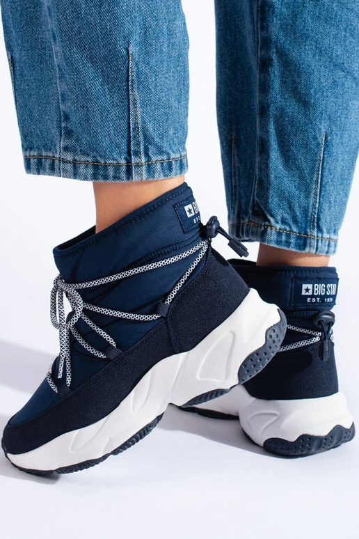 dunkelblaue Damen-Schneestiefel BIG... dunkelblaue Damen-Schneestiefel BIG...