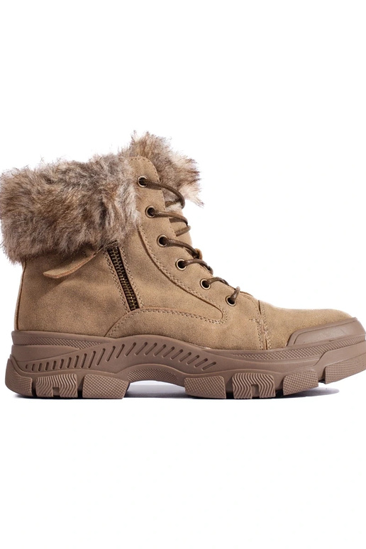 braune Damenstiefel mit Fell braune Damenstiefel mit Fell