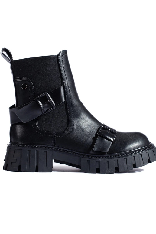 Damenschuhe mit Plateau in Schwarz Damenschuhe mit Plateau in Schwarz