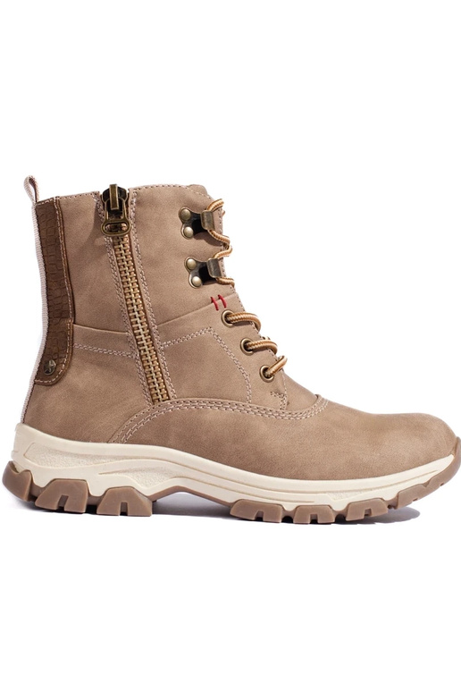 Schnürstiefelette mit dekorativem...