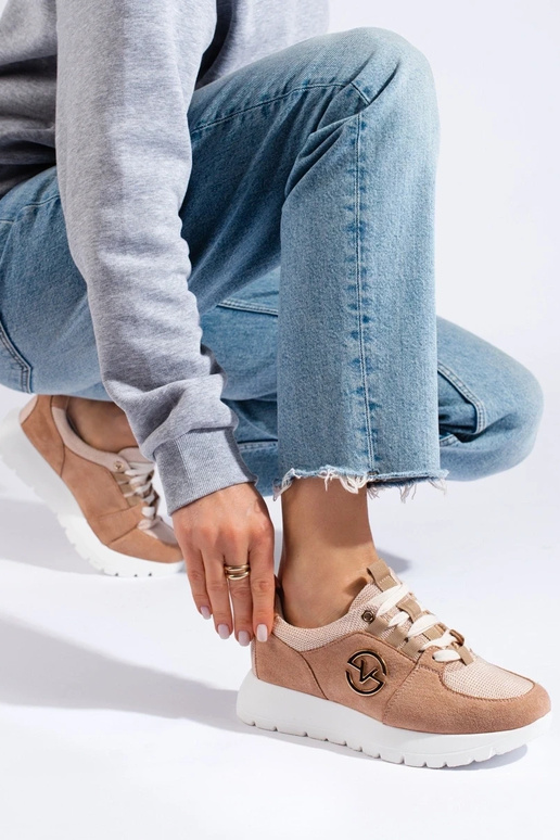 Sportliche Schuhe Vinceza Beige Sportliche Schuhe Vinceza Beige