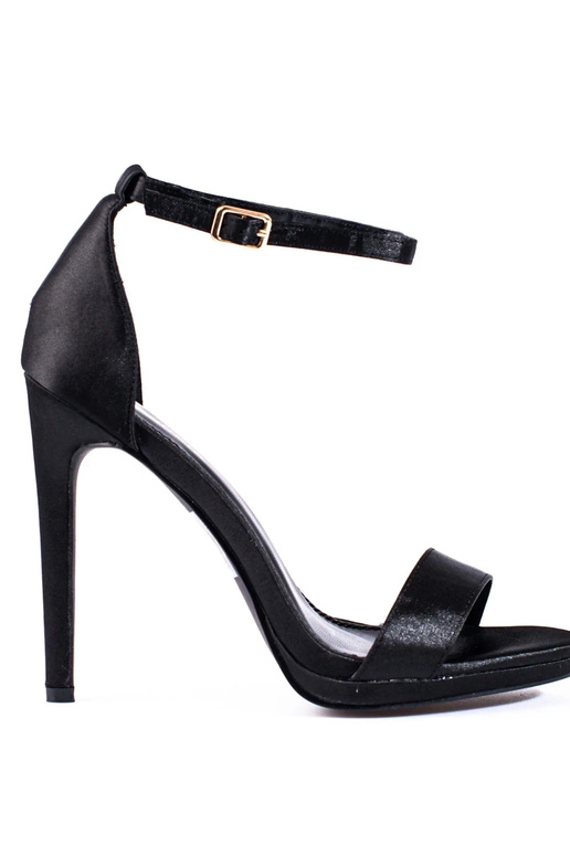 Schwarze Damen Sandalen mit Absatz...