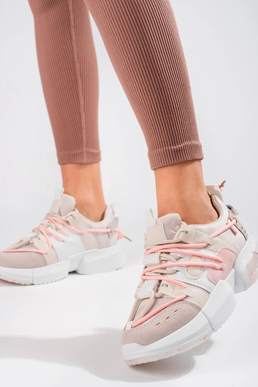 rosa Sneakers Modell Schuhe Shelovet
