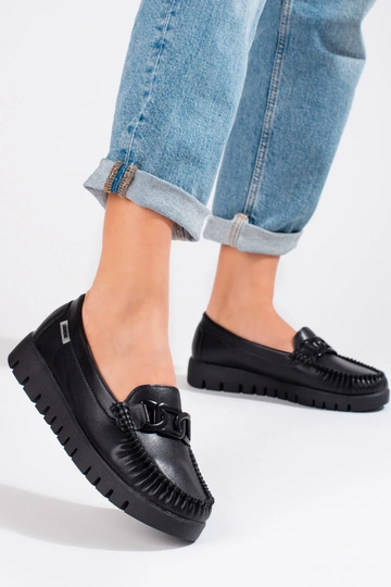 Schwarze Damenmokassins mit... 2