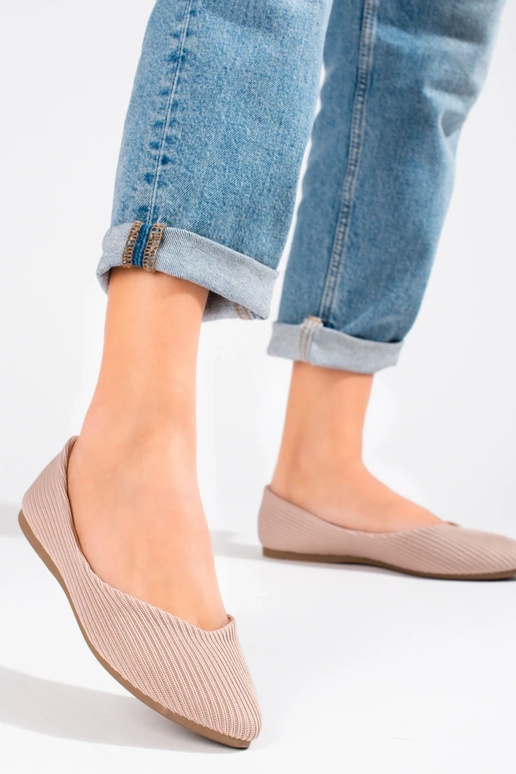 Textilballerinas Vinceza beige