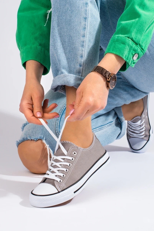 Klassisches Modell grauer Schuhe...