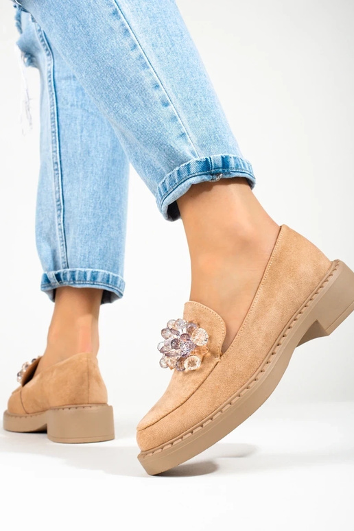beige Wildledermokassins Potocki beige Wildledermokassins Potocki