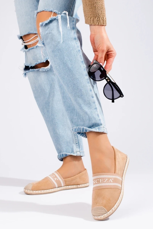 Wildleder-Espadrille Beige Vinceza Wildleder-Espadrille Beige Vinceza