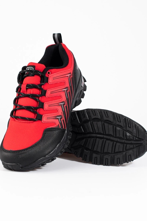 Herren-Wanderstiefel, rote Farbe, DK