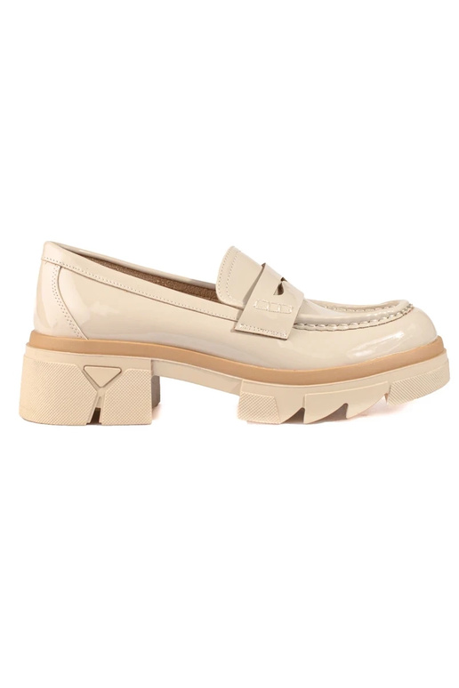 Beige Mokassins mit Plateau Shelovet Beige Mokassins mit Plateau Shelovet