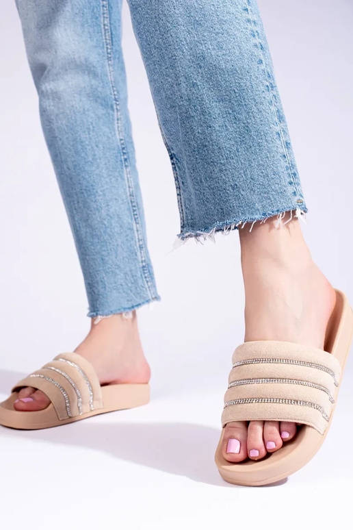beige Hausschuhe Shelovet beige Hausschuhe Shelovet