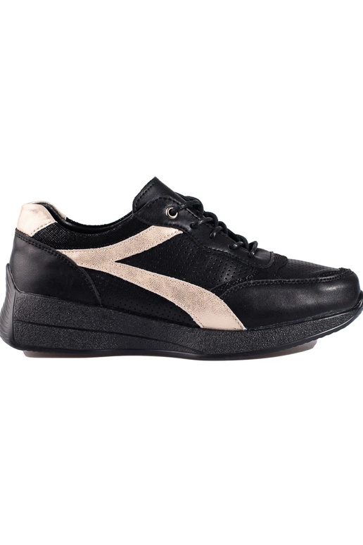 Schwarze Sneakers-Modellschuhe mit...