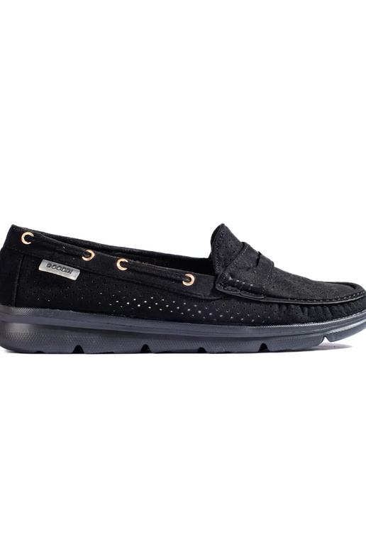 Shelovet Mokassins aus schwarzem...