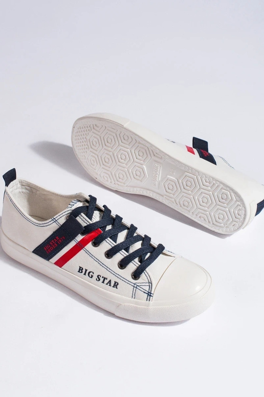 weiße Schuhe aus Öko-Leder BIG STAR...