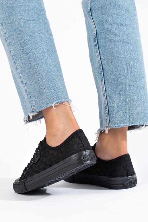 Schwarze klassische Damen-Sneakers...