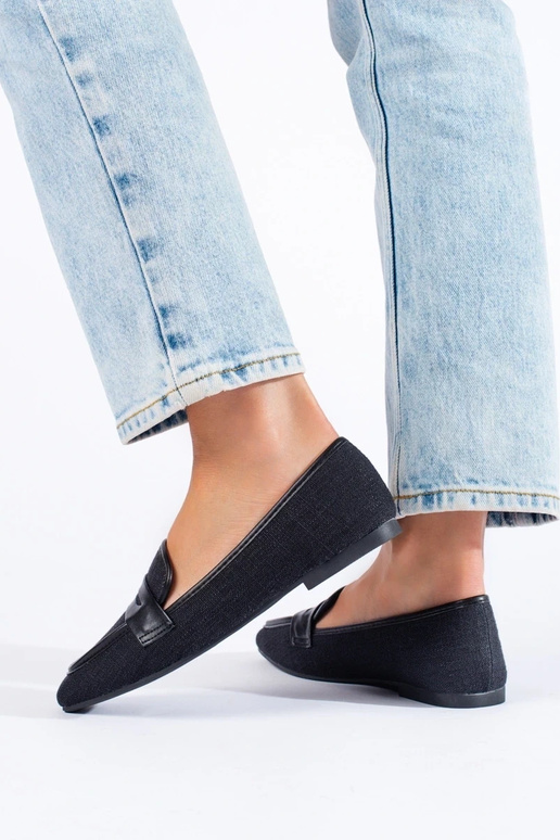 Mokassins aus schwarzem Shelovet Mokassins aus schwarzem Shelovet