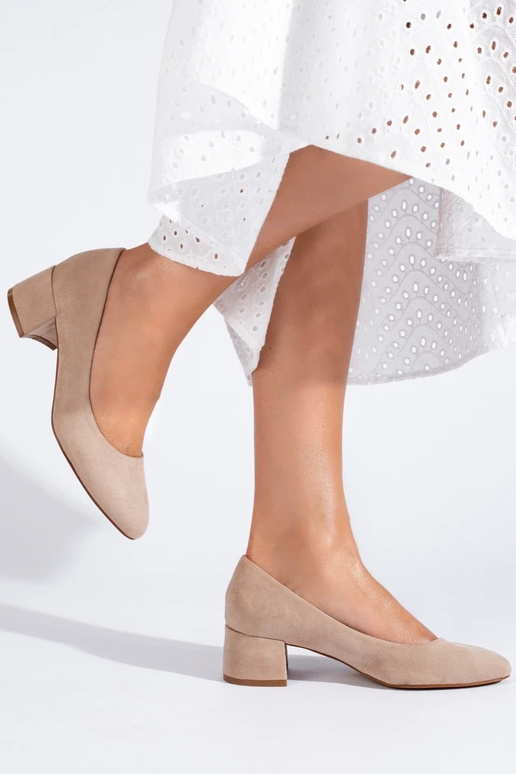 Klassische Damen High Heels Sand mit...