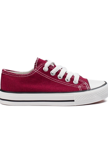 Burgunderrote Schuhe mit...
