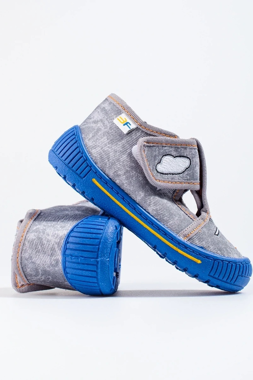 graue Hausschuhe Shelovet