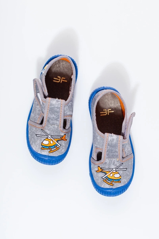 graue Hausschuhe Shelovet