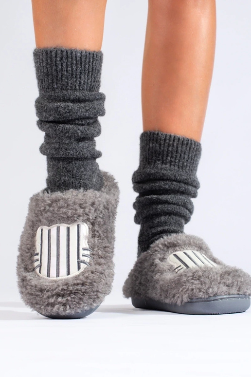 graue Hausschuhe Shelovet