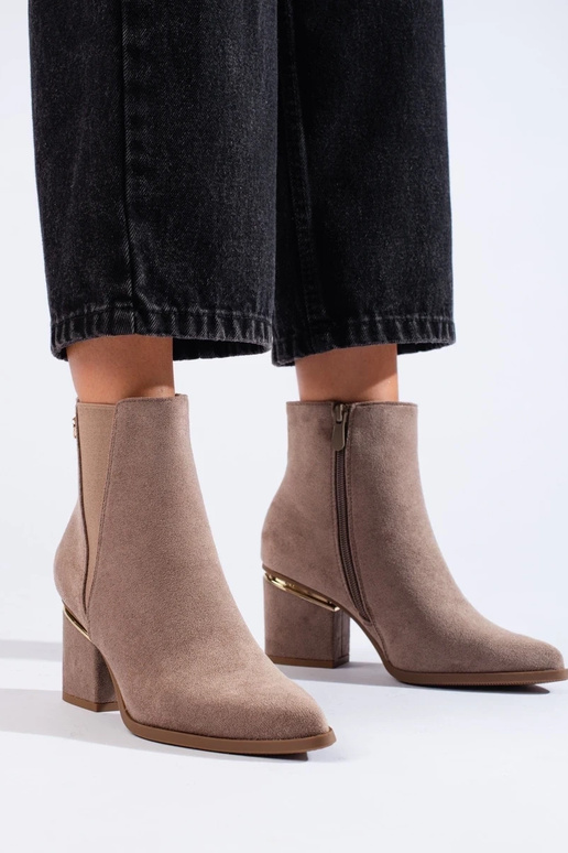 Damen-Chelsea-Stiefel aus Wildleder... Damen-Chelsea-Stiefel aus Wildleder...