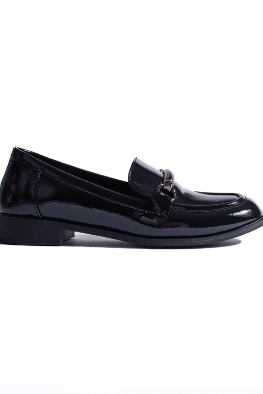 Mokassins mit Lackeffekt in der...