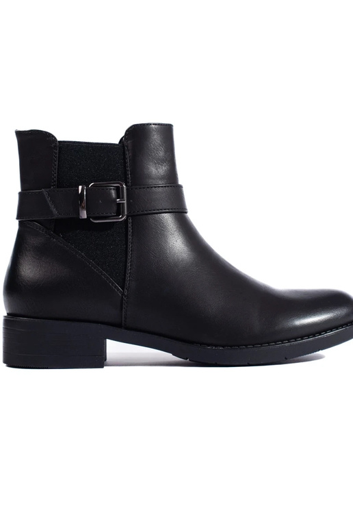 Schwarze Damenschuhe mit elastischem...