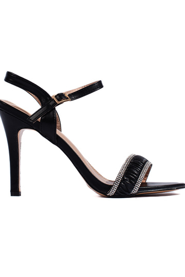 schwarze Sandalen mit...