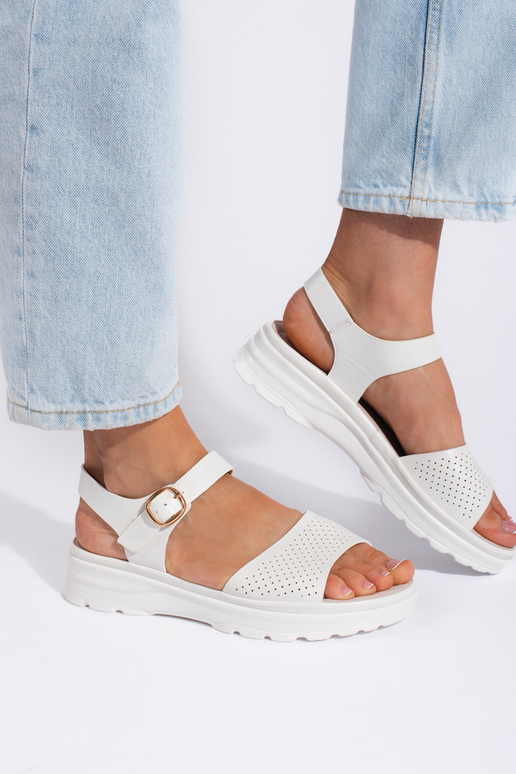 Bequeme weiße Sandalen für Frauen Bequeme weiße Sandalen für Frauen