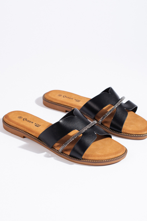 Schwarze Hausschuhe im eleganten Stil Schwarze Hausschuhe im eleganten Stil