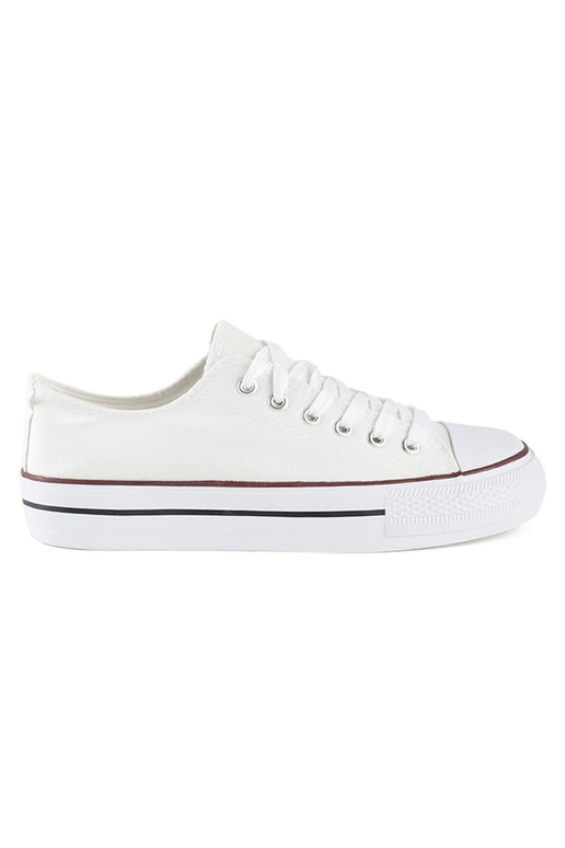 Weiße klassische Damen-Sneakers mit... Weiße klassische Damen-Sneakers mit...