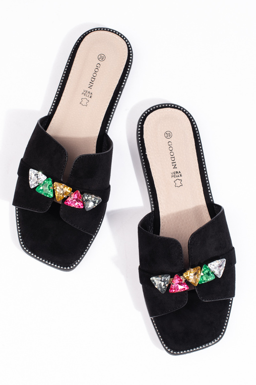 schwarze Hausschuhe schwarze Hausschuhe