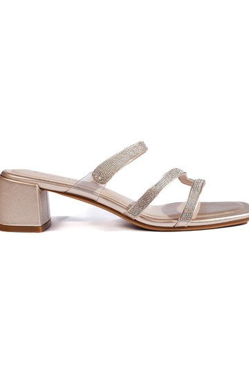 Goldfarbene Sandaletten von...