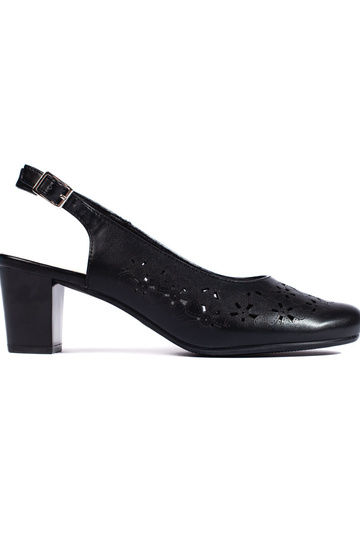 schwarze High Heels mit...