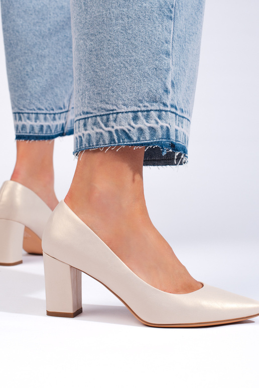 Beige High Heels von Sergio Leone