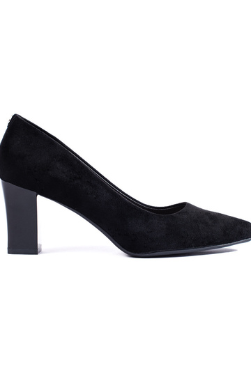 schwarze High Heels mit...