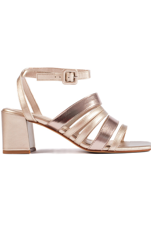 Sergio Leone goldene Riemchensandalen... Sergio Leone goldene Riemchensandalen...