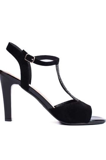 Schwarze Wildledersandalen...