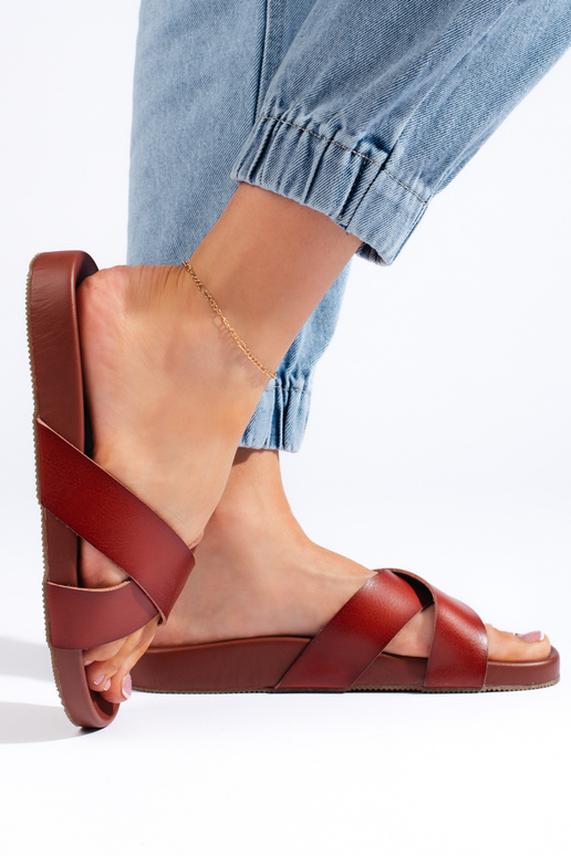 Braune Hausschuhe von Sergio Leone