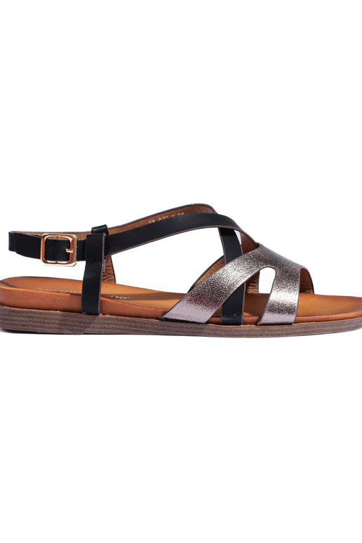 schwarze Sandalen von Sergio Leone