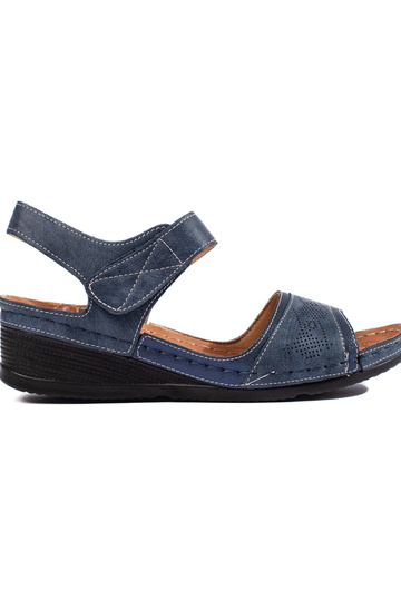 blaue Sandalen