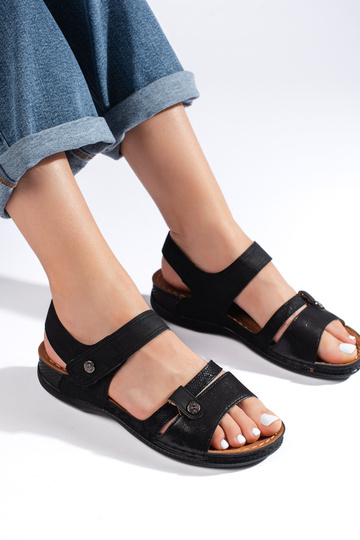 schwarze Sandalen 2