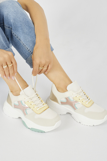 Damen Freizeitschuhe Gold 2