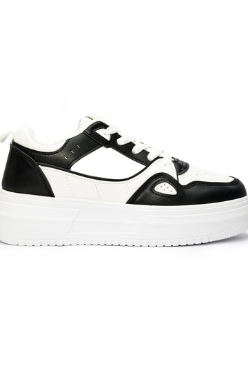 Schwarze Damen-Sneaker mit...