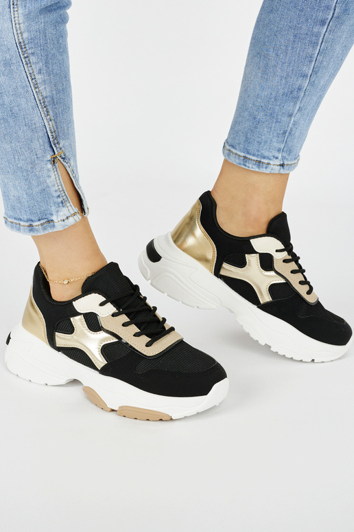 Damen-Freizeitschuhe in schwarzer Farbe