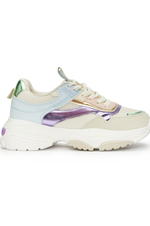 Damen-Sportschuhe mit dicker Sohle in...