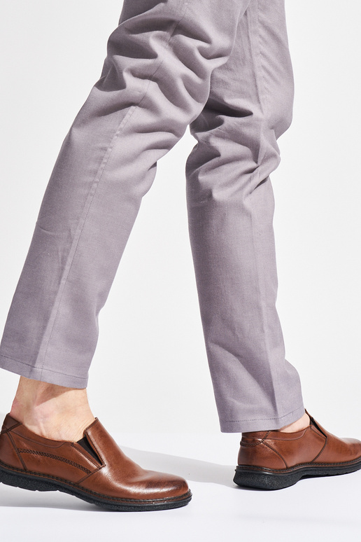 Braune Herren-Halbschuhe