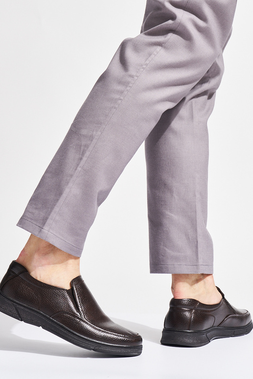 Braune Mokassins für Herren aus...